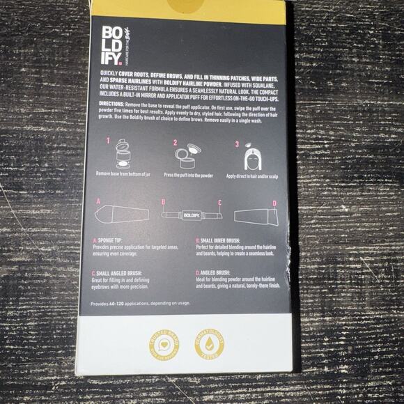 BOLDIFY Root And Thinning Cover Up Powder Starter Kit - Medium Brown Ex 5/27/28 - Picture 2 of 5